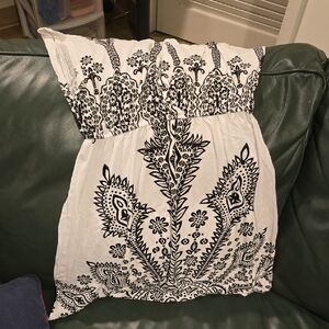 Black and White Patterned Dress